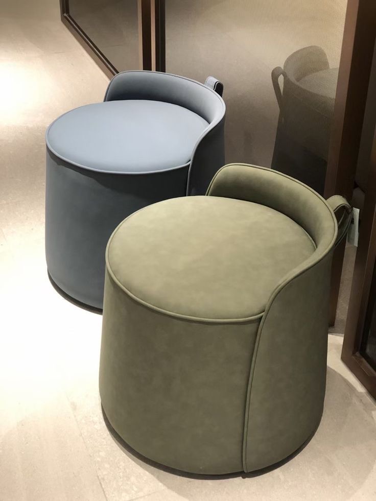 Modern round ottoman stools