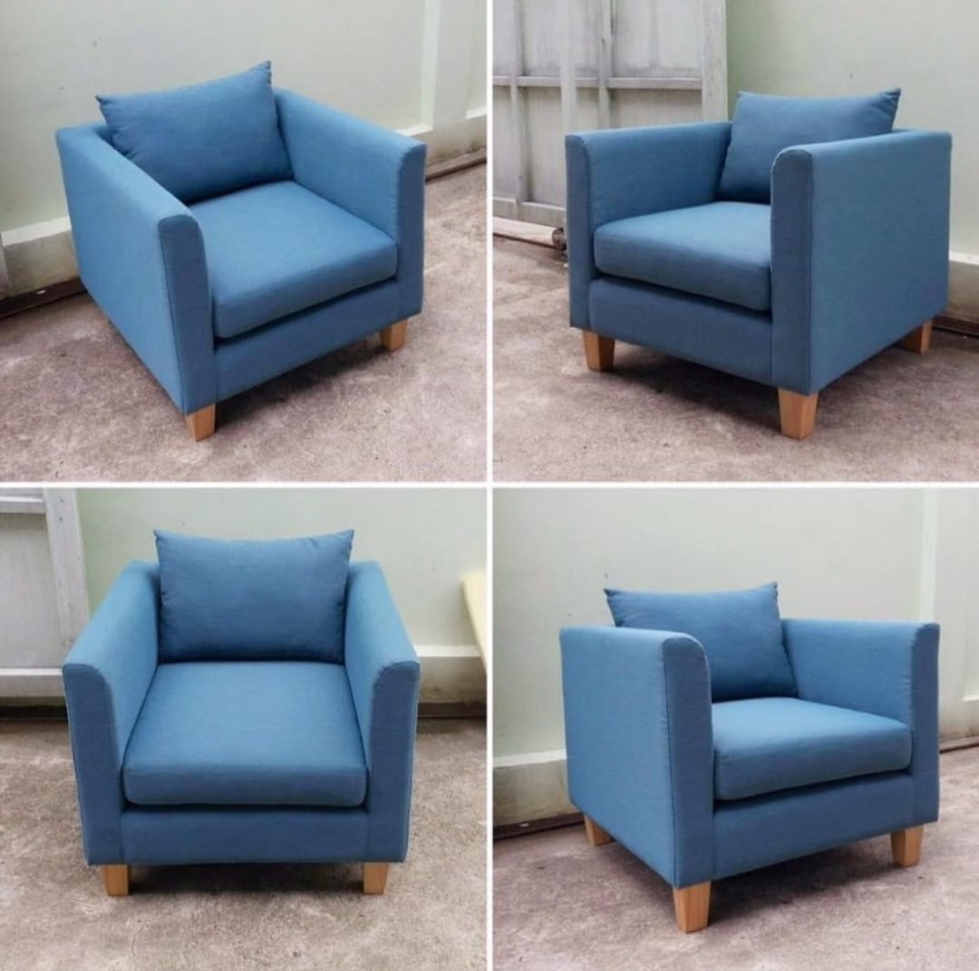 Luxurious square shape accent chair