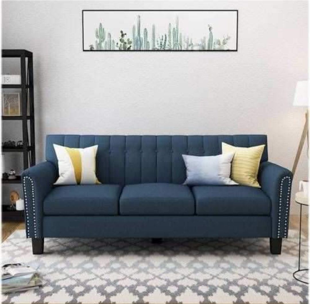 Modern 3 seater sofa with cushion