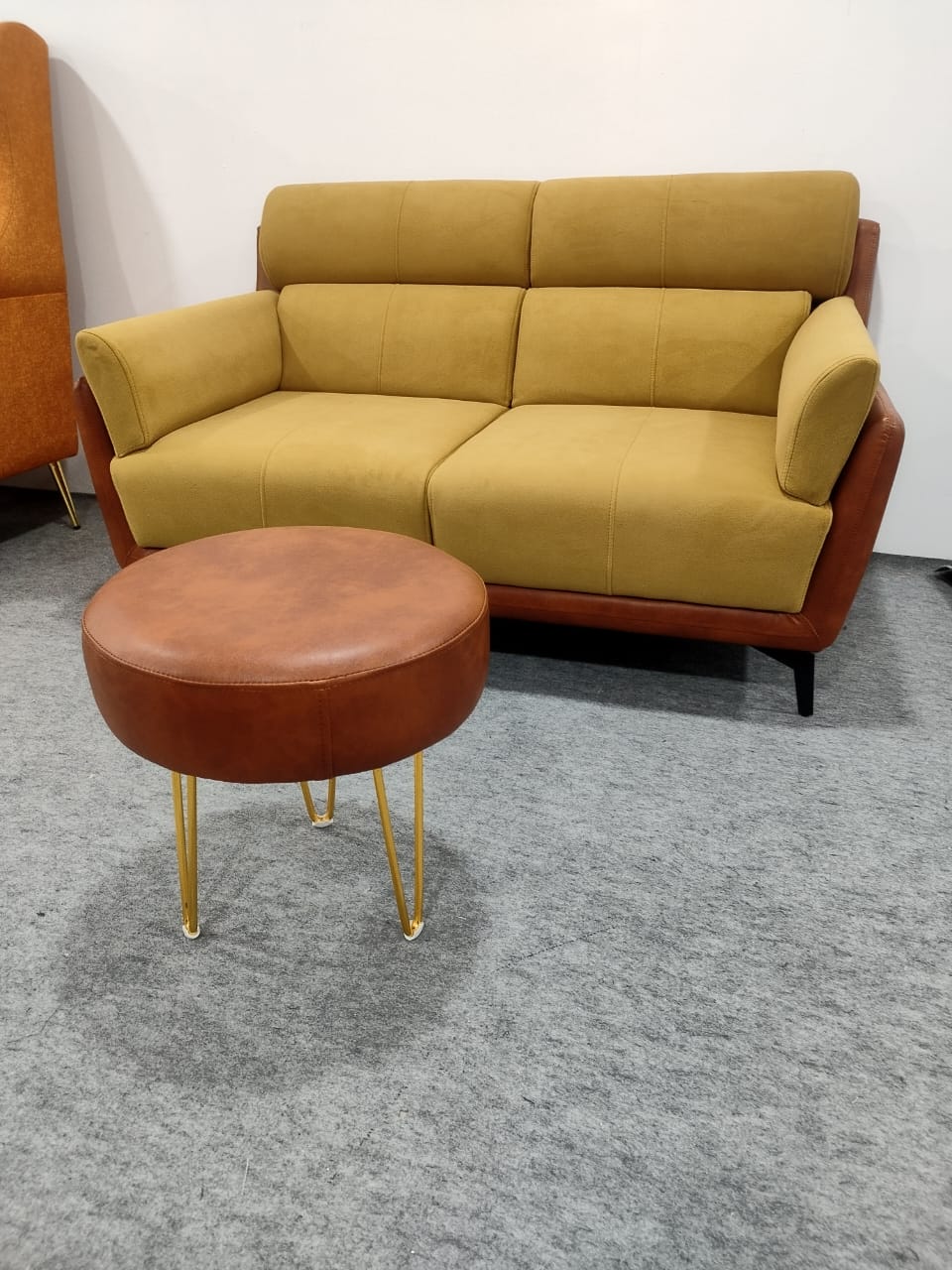 Modern 3 seater sofa with tabl