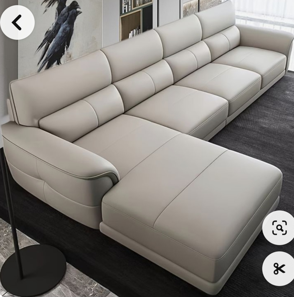 Stylish grey Italian sofa
